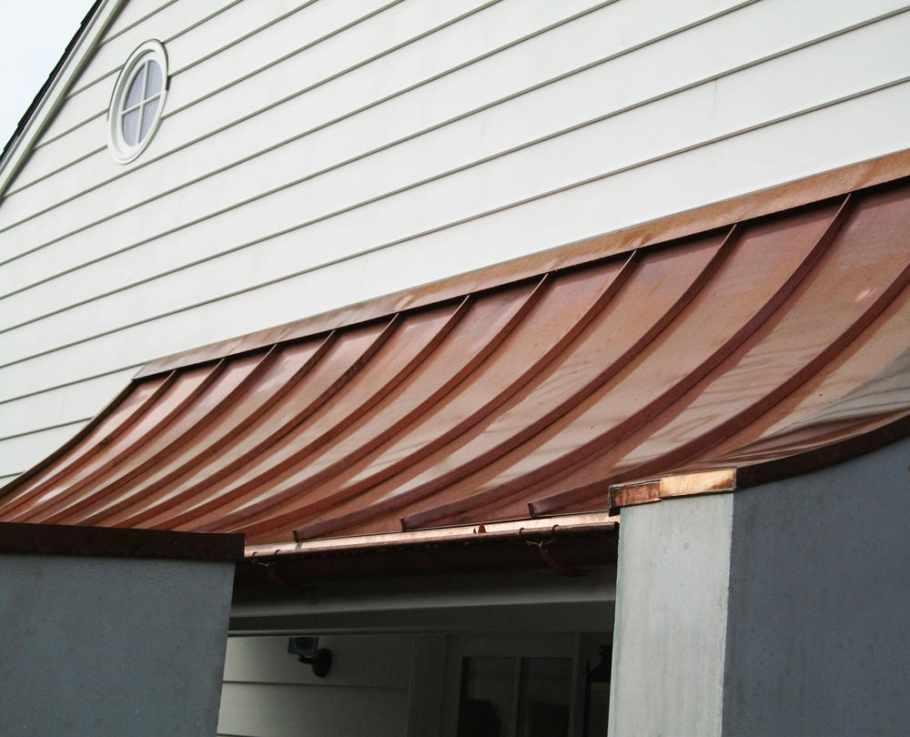 Copper Bay Window Roof