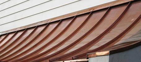 Copper Bay Window Roof